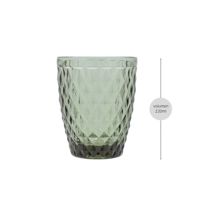 Rauchgraues DIAMOND Trinkglas aus der Médard de Noblat Tischgeschirr-Serie, elegantes Glas für Getränke.