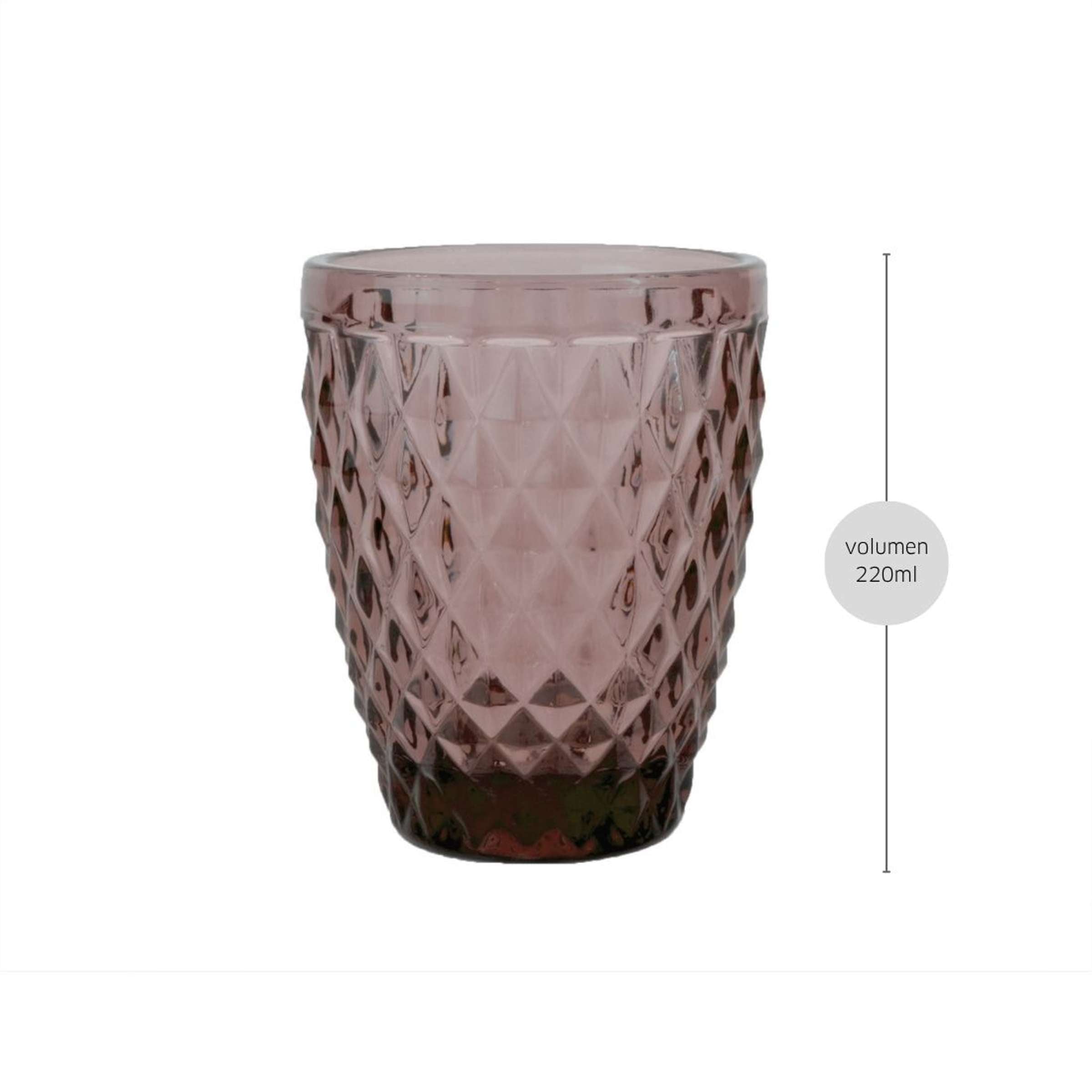 Lila DIAMOND Trinkglas von Médard de Noblat, elegantes Tischgeschirr, klare Glasoptik, ideal für Getränke und Anlässe