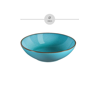 FEELING TURQUOISE Salade- en pastabord