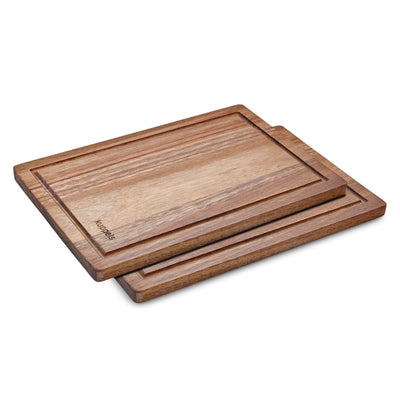 Kuppels DICE Schneidebrett Set, 2-teilig, langlebige Schneidebretter aus Holz für Küchenarbeit, Nahaufnahme