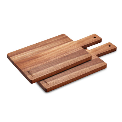 Zweiteschneidebrett-Set von Kuppels, robuste Schneidebretter aus Holz, ideal zum Schneiden und Zubereiten von Lebensmitteln.