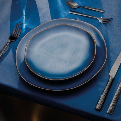 VERTIGO DENIM Dessertbord blauw, bruin