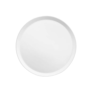 Weiße Dessertteller von Médard de Noblat, elegantes Geschirr für den Tisch, detailreiche weiße Keramik.
