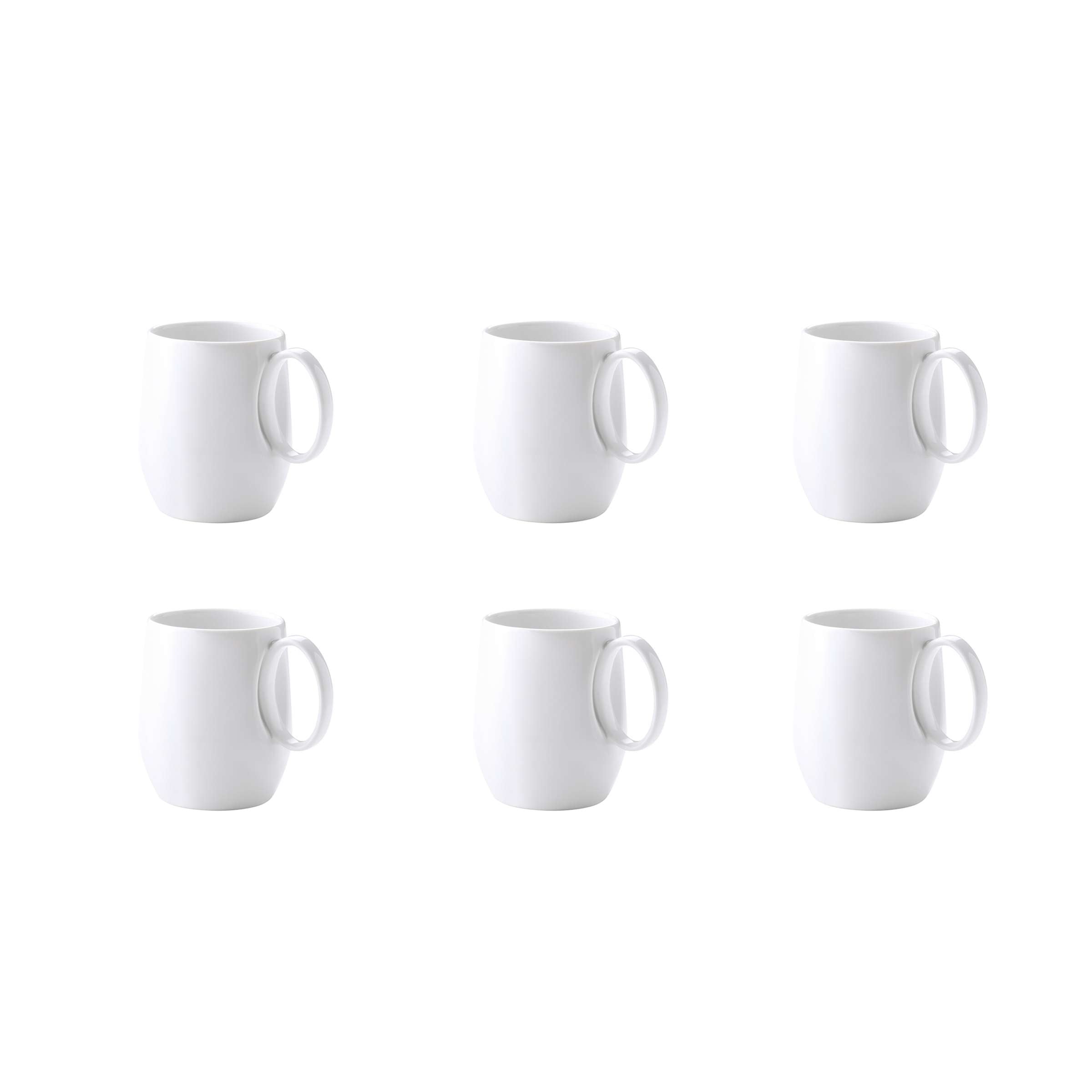 Weiße Médard de Noblat YAKA Tasse aus Geschirr, klare Form, feines Porzellan, ideal für Kaffee oder Tee.