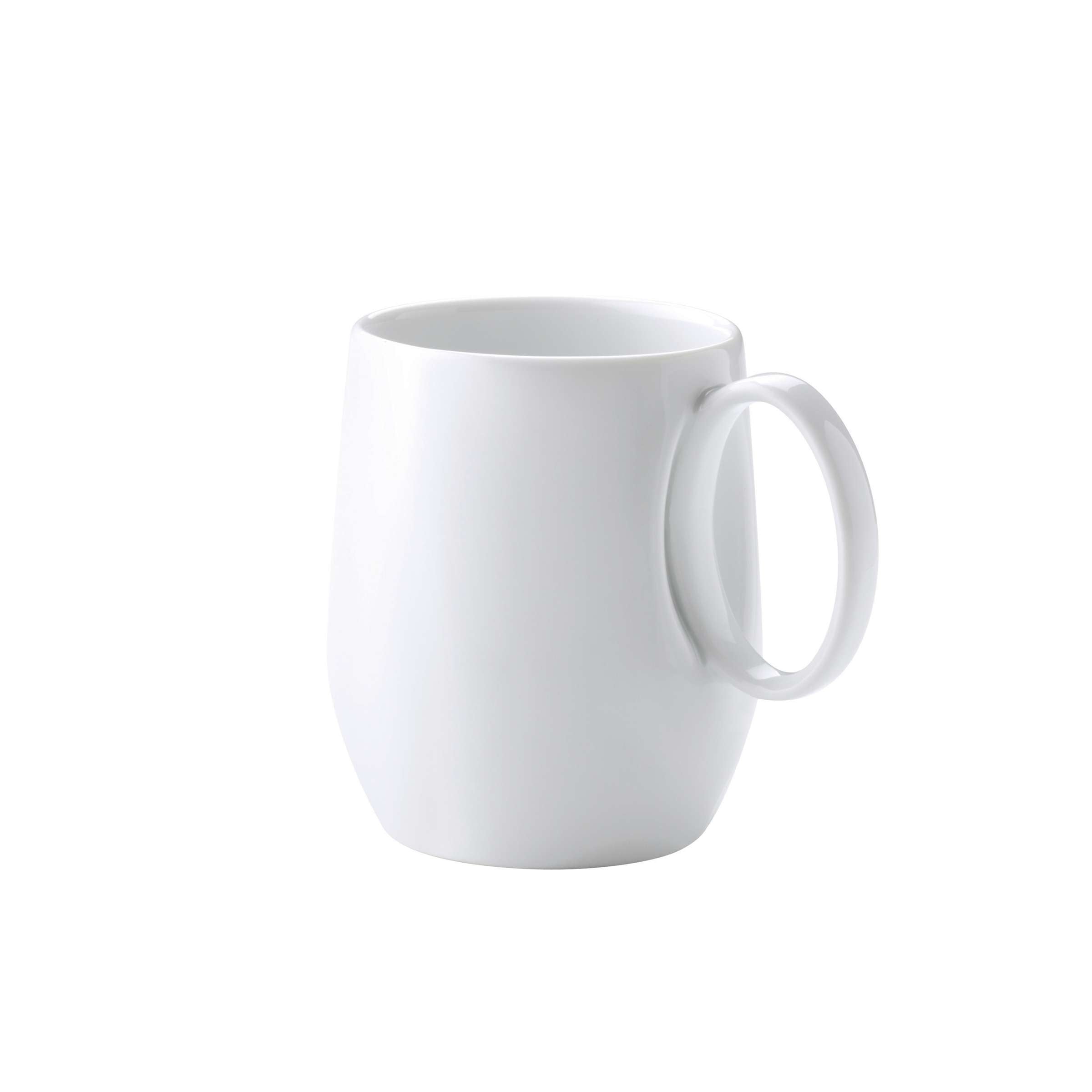 Weiße YAKA Tasse von Médard de Noblat, elegantes Geschirrstück aus Keramik mit schlichtem Design, ideal für Kaffee oder Tee.