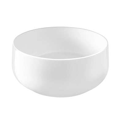 Weiße Salatschüssel von Médard de Noblat, elegante Tischware, schöne weiße Salatschüssel für den Serviervorbereitungs.