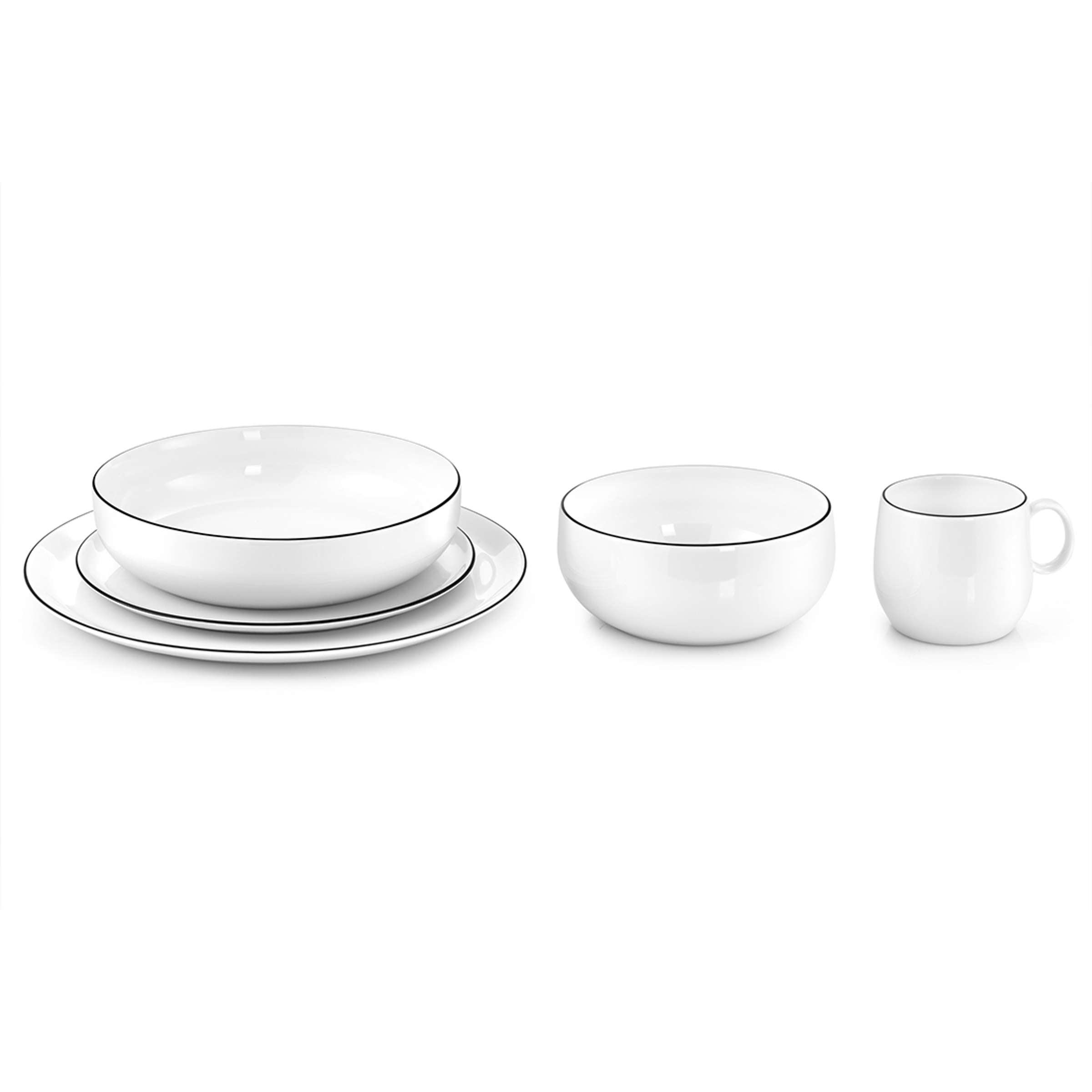 YAKA BLACK Cup black,white
