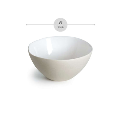 Weiße OSLO Müslischale von Médard de Noblat, elegante weiße Tafelware für Frühstück und Müsli, aus hochwertigem Porzellan