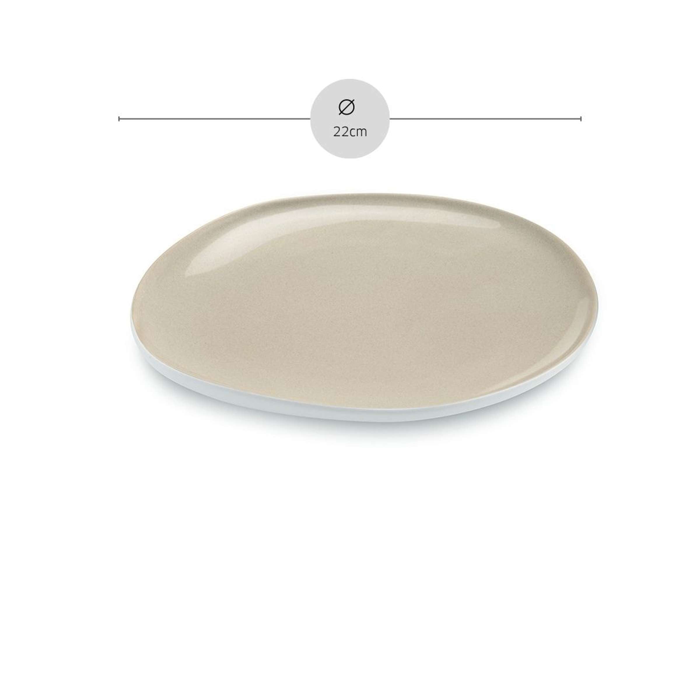 Weißer Desserts Teller OSLO WHITE von Médard de Noblat, elegante Tafelware aus Porzellan mit schlichtem Design.