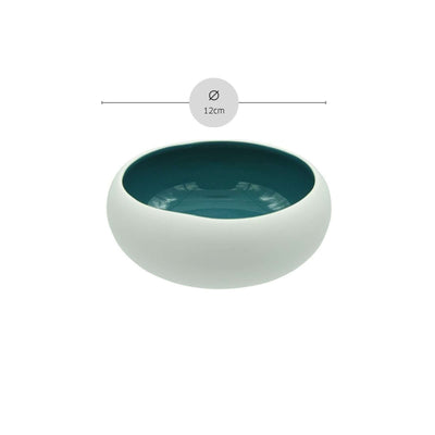 OSLO Schüssel von Médard de Noblat in Petrol, elegante Tafelware aus Keramik für servieren und Dekoration.