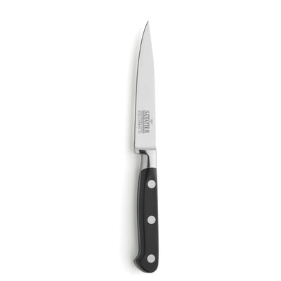 Nahaufnahme des Richardson Sheffield V Sabatier Allzweckmessers mit scharfer Klinge und ergonomischem Griff.