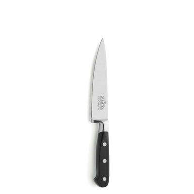 Schmidt Kochmesser von Richardson Sheffield, scharfes Küchenmesser mit Edelstahlklinge und schwarzem Griff, ideal zum Schneiden und Zubereiten.