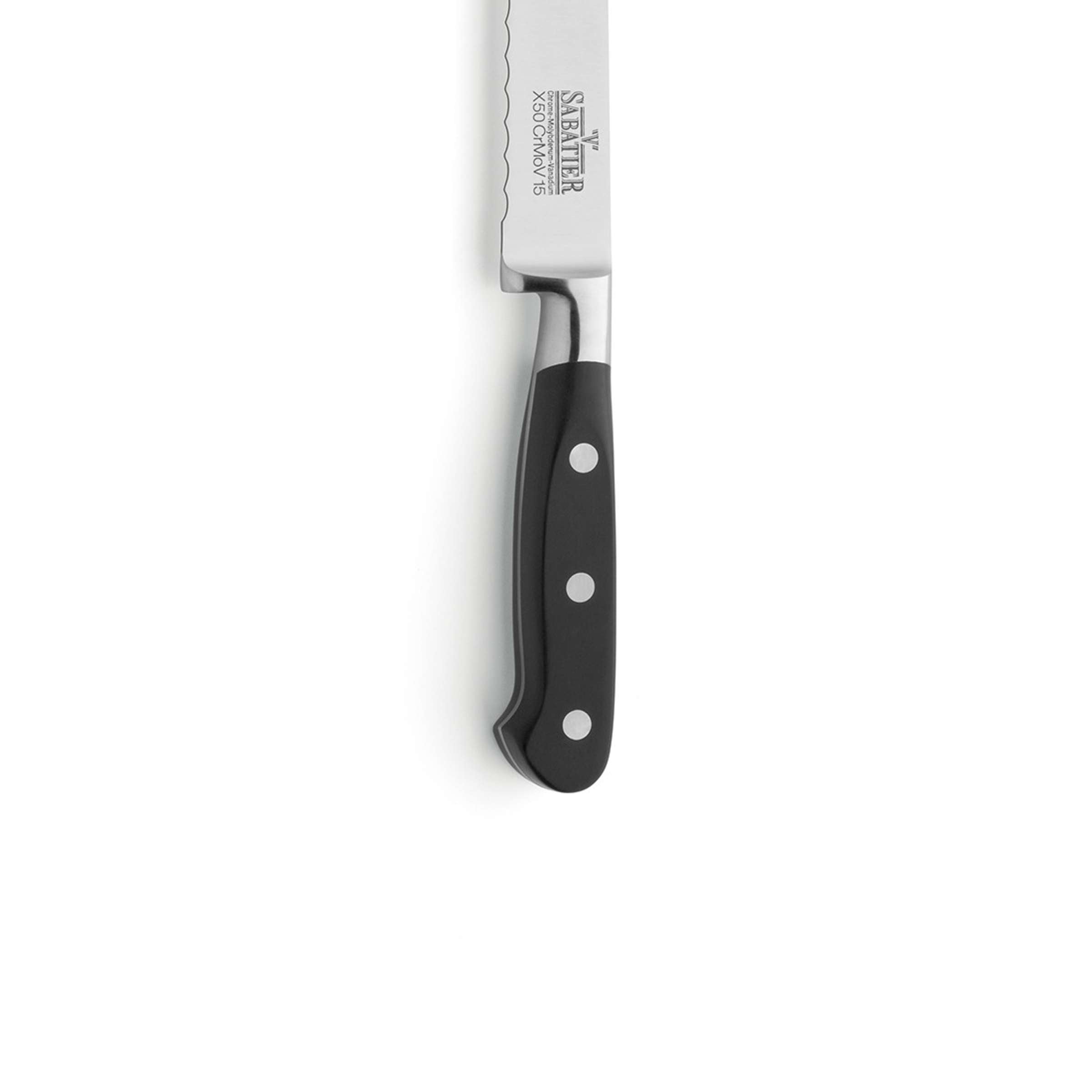 V SABATIER Brotmesser von Richardson Sheffield, scharfes Küchenmesser mit langem, gezahntem Klingenabschnitt für Brot und Gebäck.