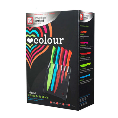 LOVE COLOUR Blok do noży 5-sztuki