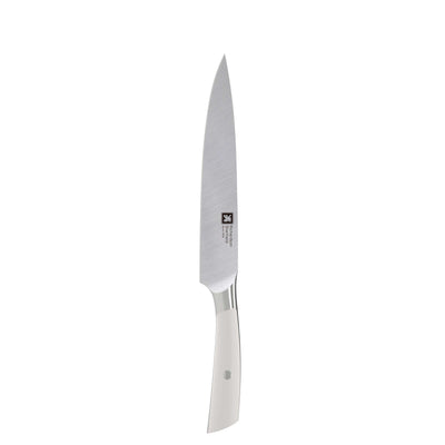Dreiteiliges Richardson Sheffield SUPREME Küchenmesser-Set mit scharfen Messern aus Edelstahl auf weißem Hintergrund.