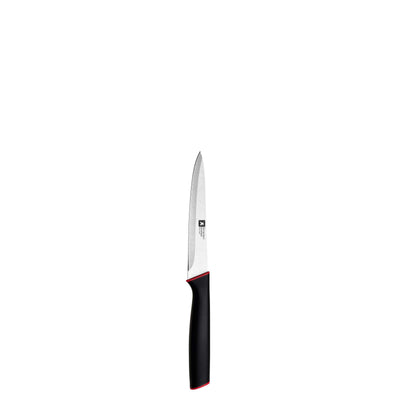 MIRA Küchenmesser Set 5-teilig von Richardson Sheffield, scharfe Küchenmesser mit Edelstahlgriffen auf heller Küchenoberfläche