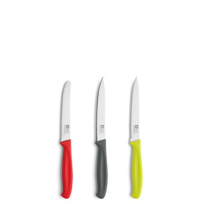 Drei Messer im SUP R CUT Allzweckmesser Set von Richardson Sheffield, Küchenmesser mit scharfen Klingen und ergonomischen Griffen