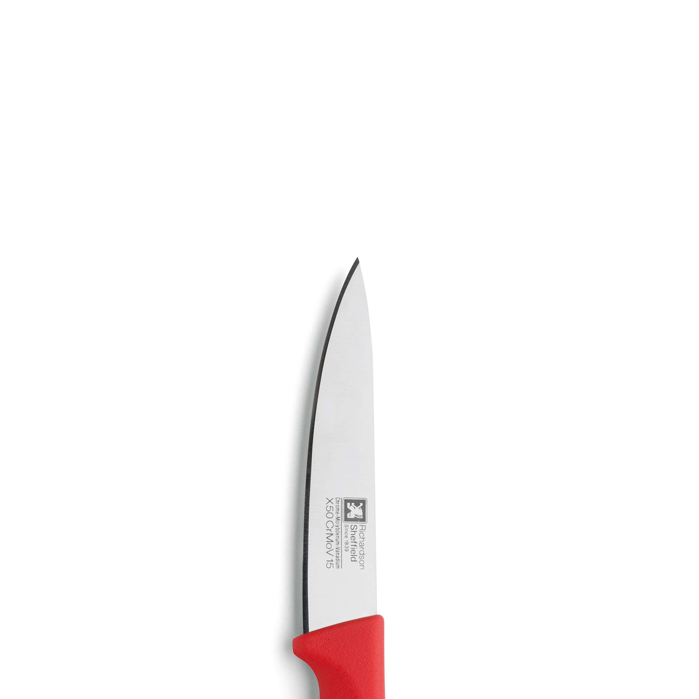 Zweiteschneidiges Gemüsemesser-Set von Richardson Sheffield, mit scharfen Klingen und ergonomischen Griffen, für präzises Schneiden.