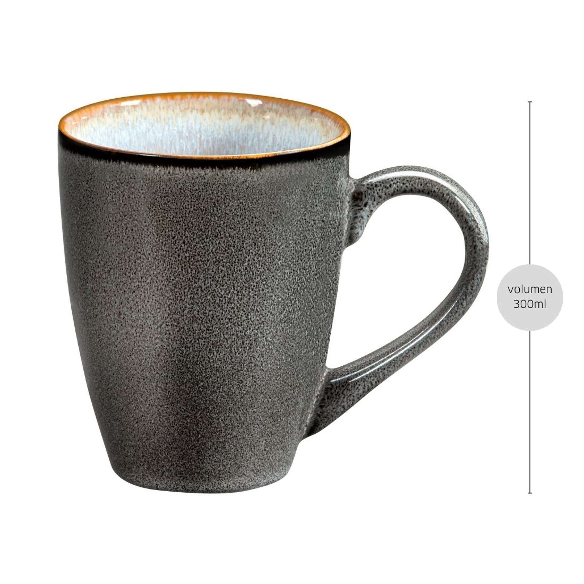 Blauer und grauer Shadow Aqua Becher von Médard de Noblat, elegantes Geschirr für den Tisch.