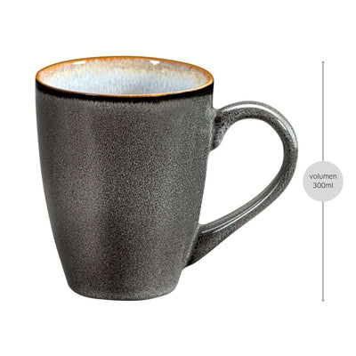 Blauer und grauer Shadow Aqua Becher von Médard de Noblat, elegantes Geschirr für den Tisch.