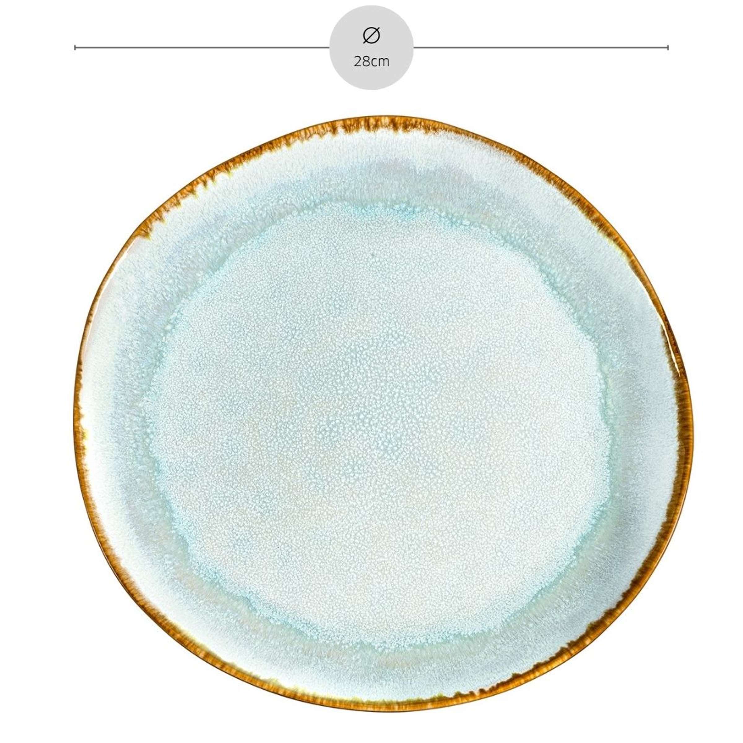 Médard de Noblat SHADOW AQUA Speiseteller in Blau und Grau, elegantes Geschirr für den Esstisch, detailreiche Oberflächenstruktur