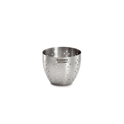 Kuppels TEA TIME Tee Ei mit Stand, Accessoire für Teetassen, elegantes Teeei aus Metall in Silberoptik