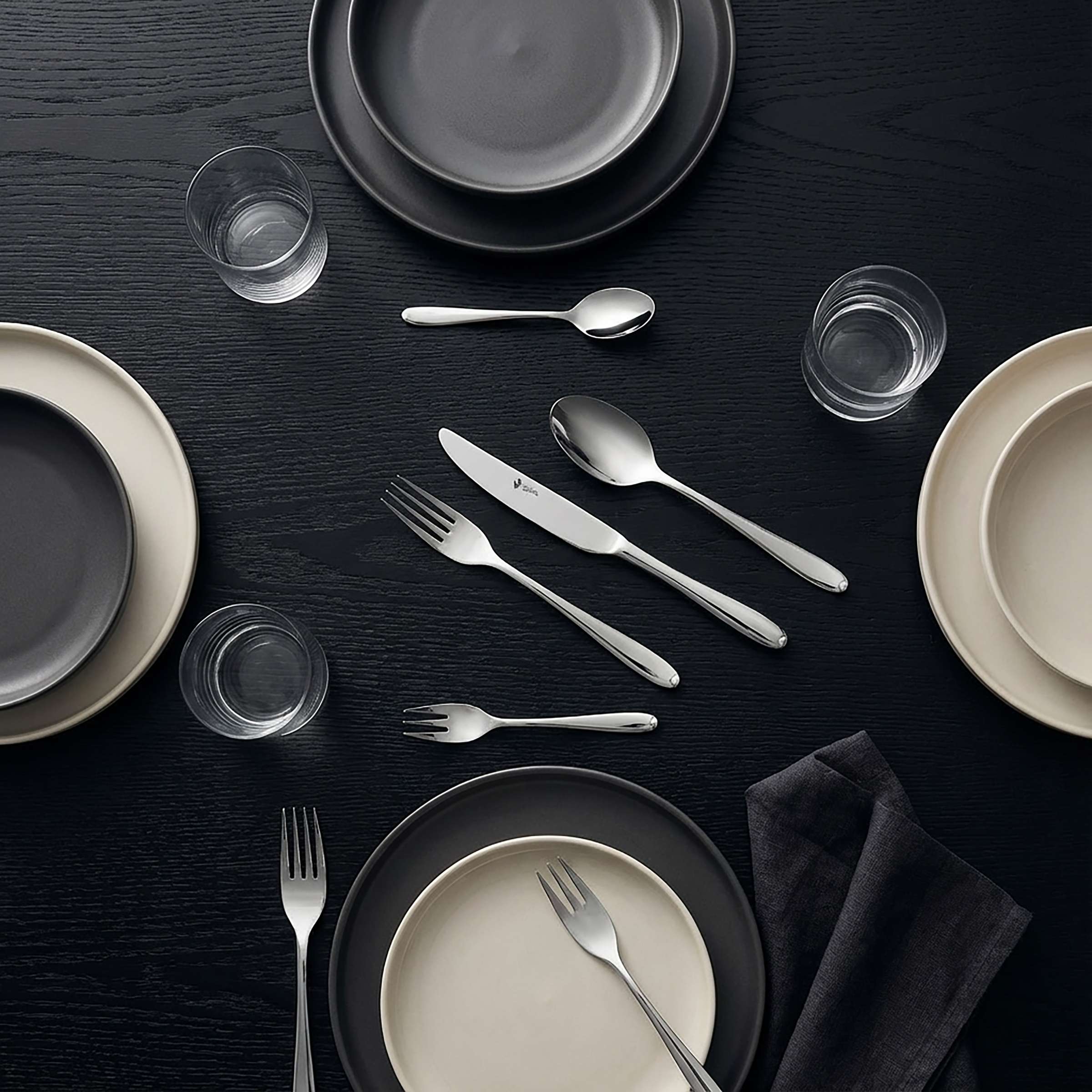 Paul Wirths CULTURA Besteckset, 60-teilig, Edelstahl, Messer, Gabeln, Löffel, modernes Design, perfekt für den Tischgebrauch