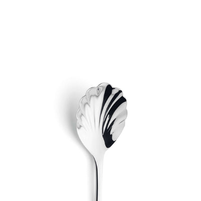 Rhodos Zuckerlöffel von Paul Wirths, elegantes Besteckstück aus Edelstahl für Süßigkeiten und Kaffee, detailreiche Aufnahme