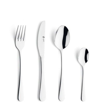 RHODOS Besteckset 24-teilig von Paul Wirths mit Messer, Gabel, Löffel aus Edelstahl, elegante Essbesteck für den Haushalt