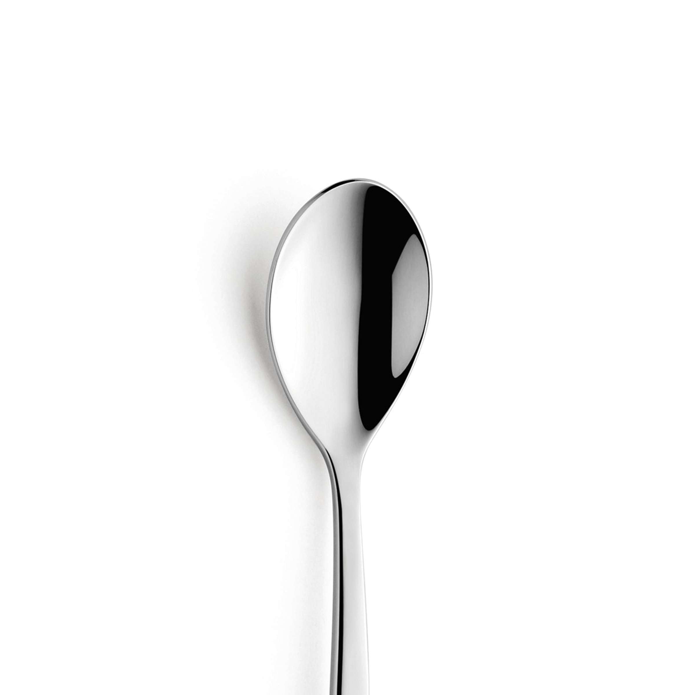 Paul Wirths SWING Kaffeelöffel aus Edelstahl, elegantes Besteckstück für Kaffee, zeigt Löffel mit geschwungenem Griff.