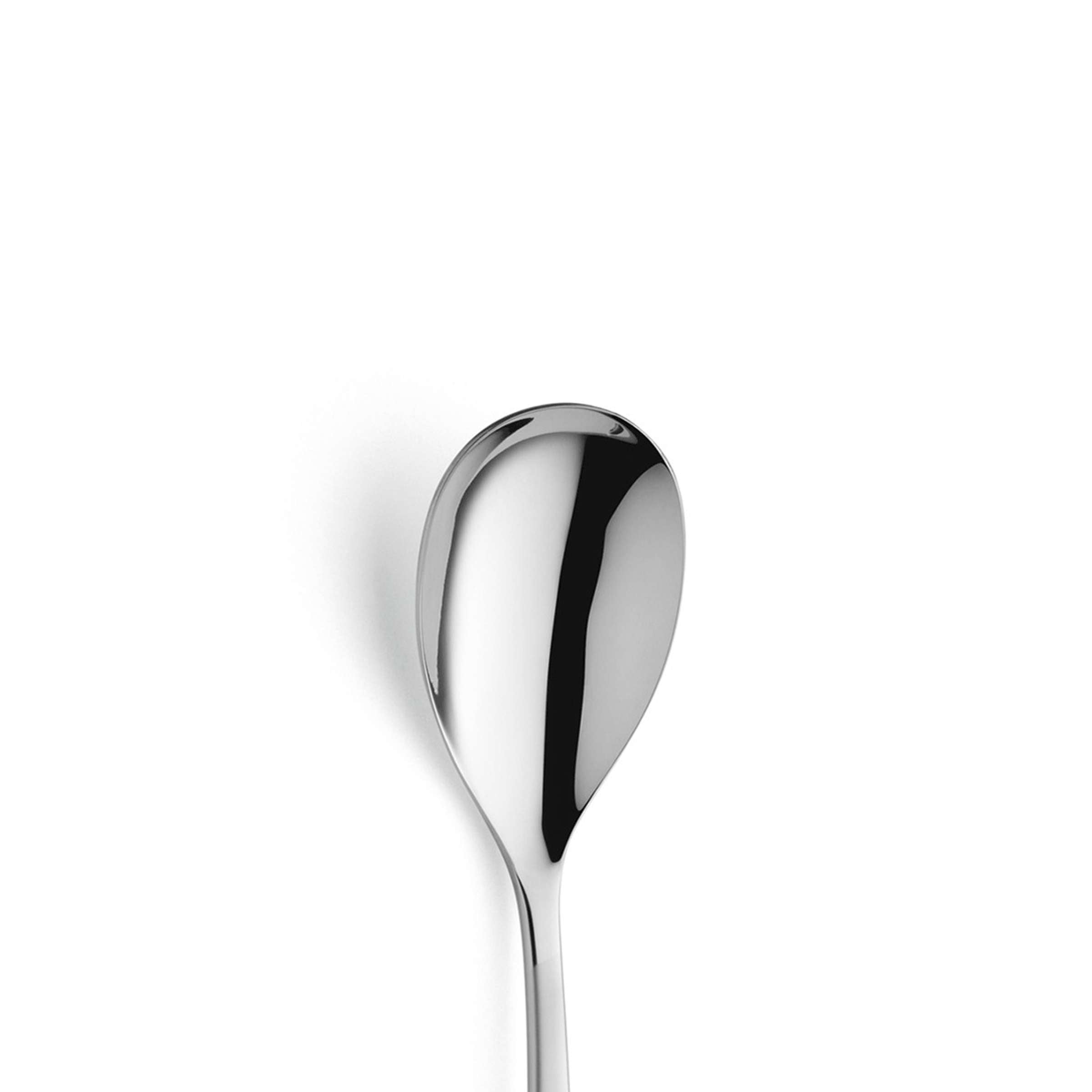 Paul Wirths SWING Servierlöffel aus mattem Edelstahl, elegantes Besteckstück für Servieren und Tischdekoration