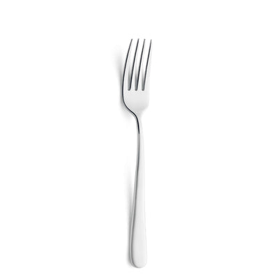 Blues Besteckset 24-teilig, mattiertes Paul Wirths Besteck mit Gabeln, Messern, Löffeln auf weißem Hintergrund, elegante Essbesteck-Kollektion