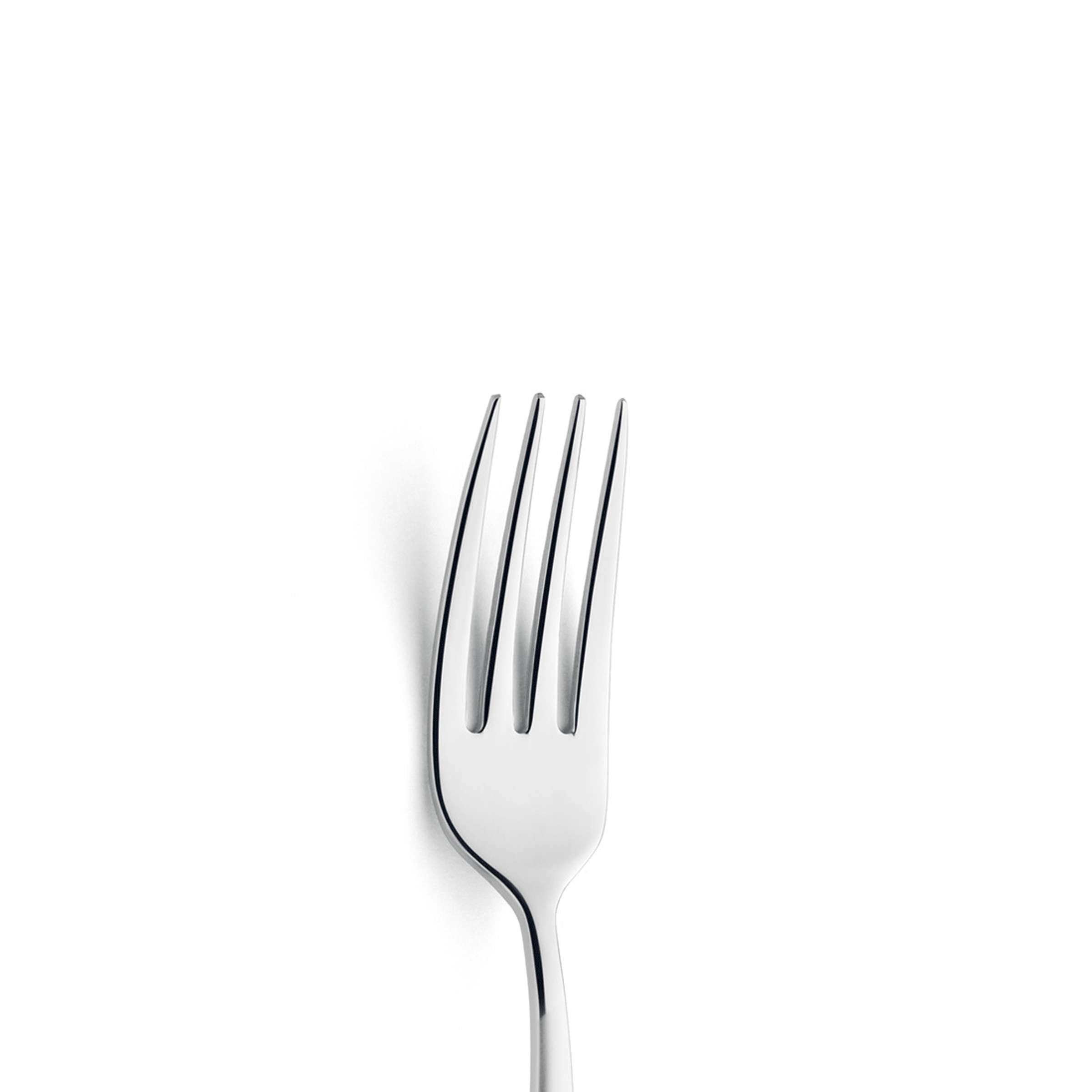Mattierte Vorspeisen- und Dessertgabel von Paul Wirths, einzelnes Besteckstück, detailreiche Oberfläche, modernes Design