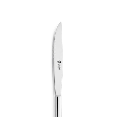 VIVENDI Steakmesser Vollheft von Paul Wirths, scharfes Messer mit Holzgriff, für Fleischgerichte, Detailaufnahme