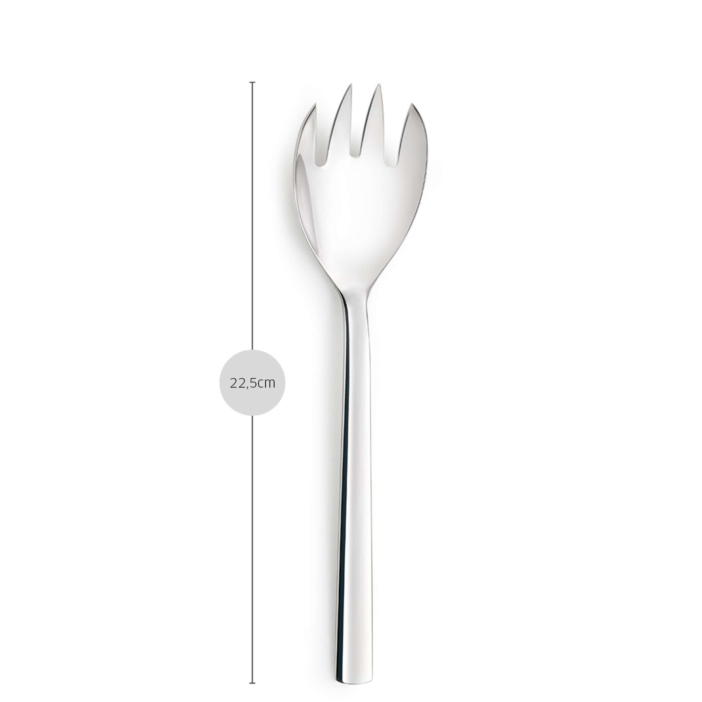 Edelstahl-Salatgabel von Paul Wirths aus der AURA Kollektion, einzelne Besteckgabel für Salat, elegante Küchenutensilie
