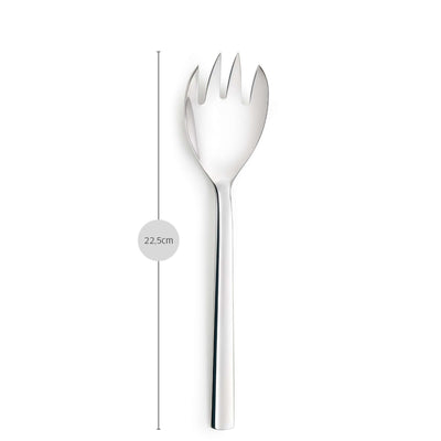 Edelstahl-Salatgabel von Paul Wirths aus der AURA Kollektion, einzelne Besteckgabel für Salat, elegante Küchenutensilie
