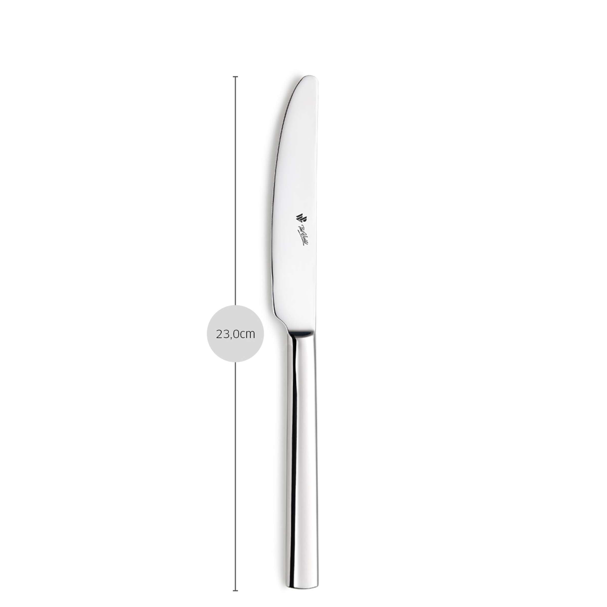 Paul Wirths AURA Menümesser Vollheft, elegantes Messer mit Vollheft, perfekt für die Küche, detailreiche Nahaufnahme