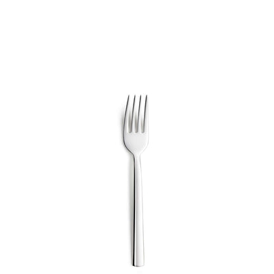 Paul Wirths AURA Kuchengabel aus Edelstahl, elegante Gabel für das Essen mit vier Zinken, modernes Design.