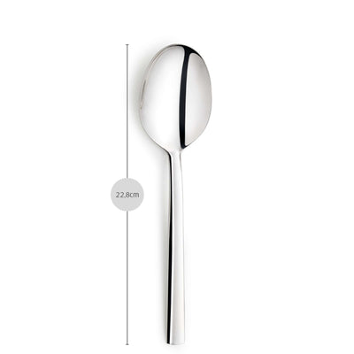 AURA Servierlöffel von Paul Wirths, einzelnes Besteckstück aus Edelstahl mit eleganter Form und poliertem Finish.