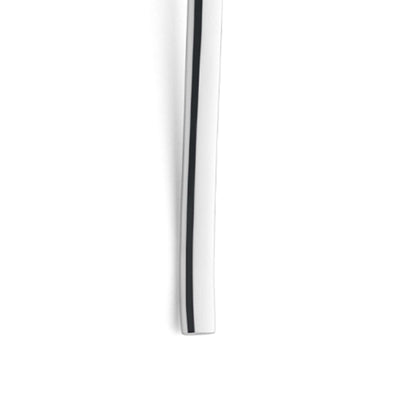 Ein einzelner Bali Menülöffel aus dem Paul Wirths Besteckset, Edelstahl, elegantes Design, detailreiche Oberfläche.