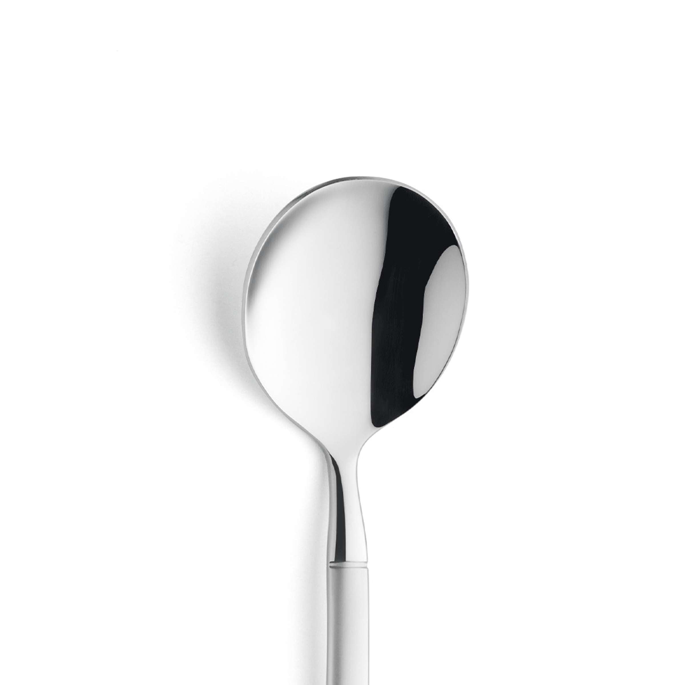 Mattierter BALI Sahnelöffel von Paul Wirths, elegantes Besteckstück aus hochwertigem Material, Detailaufnahme