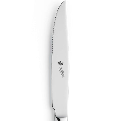 Paul Wirths AUGSBURGER FADEN Steakmesser aus Vollheft mit scharfer Klinge, elegantes Besteck für Steak und Fleisch.