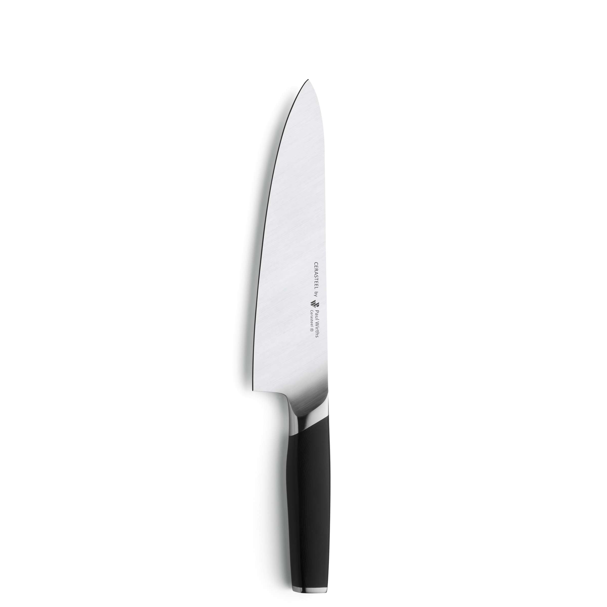 Hochwertiges Paul Wirths CERASTEEL Kochmesser mit scharfer Klinge und ergonomischem Griff, ideal für präzises Schneiden in der Küche.