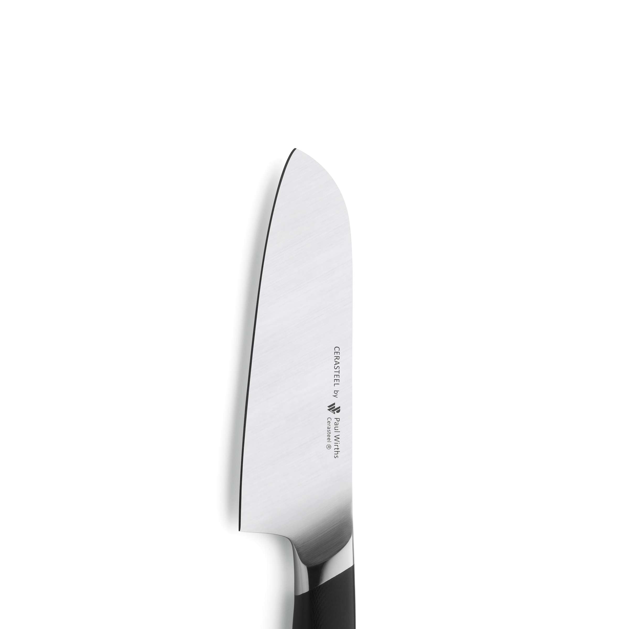 Paul Wirths CERASTEEL Santokumesser, scharfes Küchenmesser mit Edelstahlklinge, für präzises Schneiden in der Küche