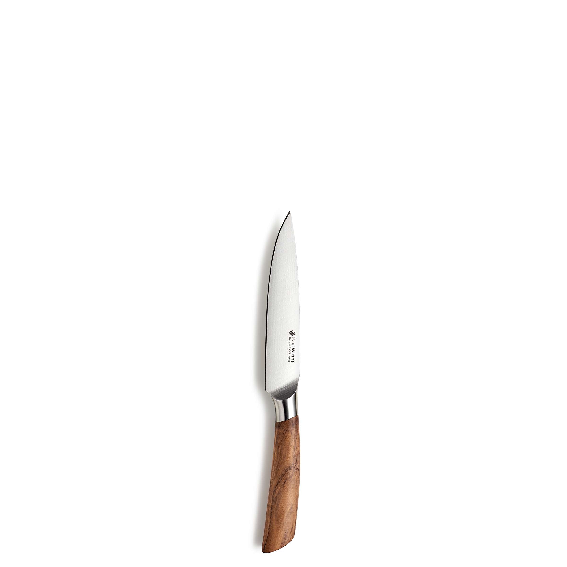 BLAZE Messerblock 5-teilig von Paul Wirths mit schwarzen Kunststofffächern und Edelstahlklingen für scharfe Messer.