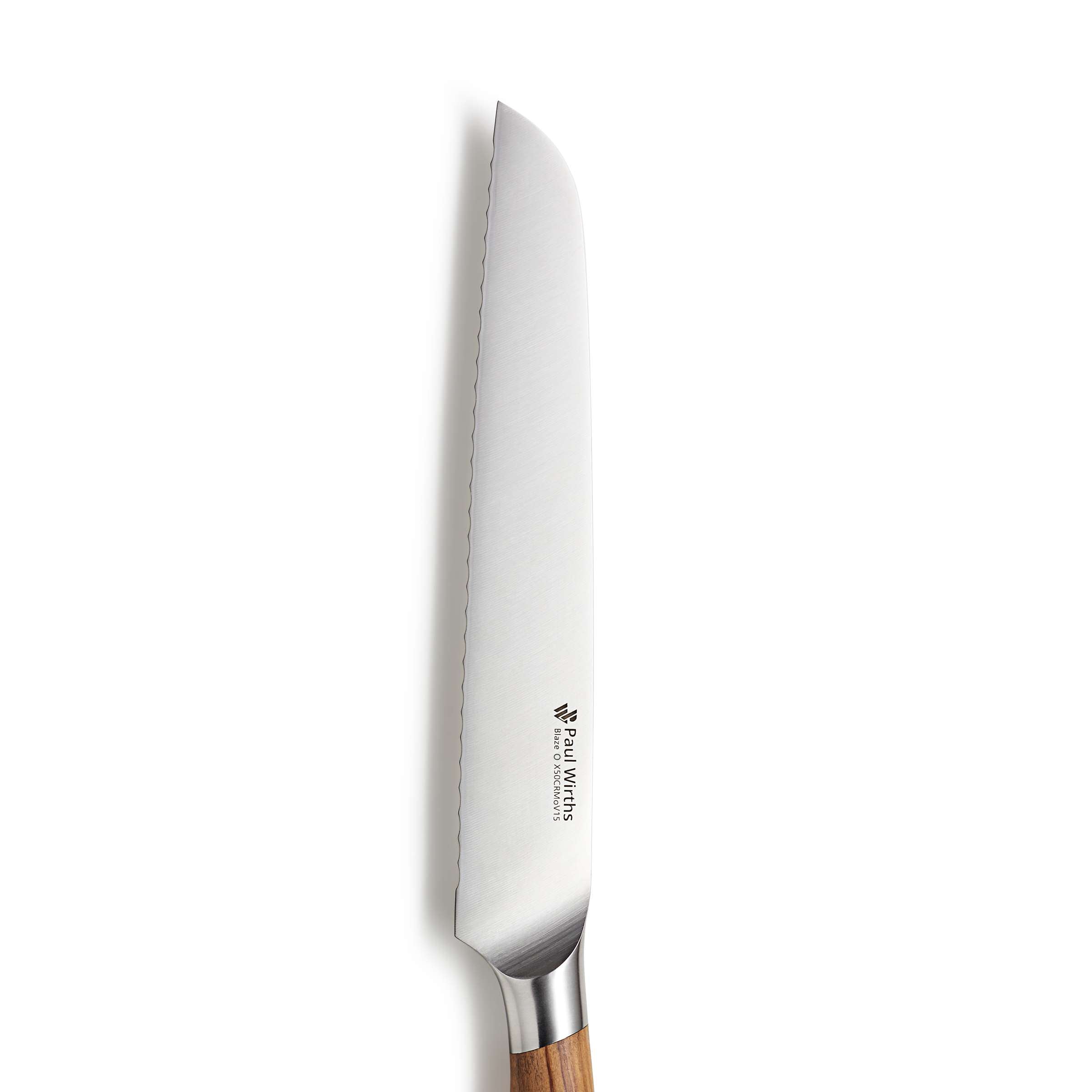 Paul Wirths BLAZE Brotmesser Küchenmesser mit scharfer Klinge, ideal zum Schneiden von Brot und Gebäck.