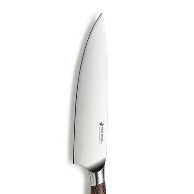 Scharfes Paul Wirths BLAZE Kochmesser mit Edelstahlklinge und ergonomischem Griff, ideal für präzises Schneiden in der Küche