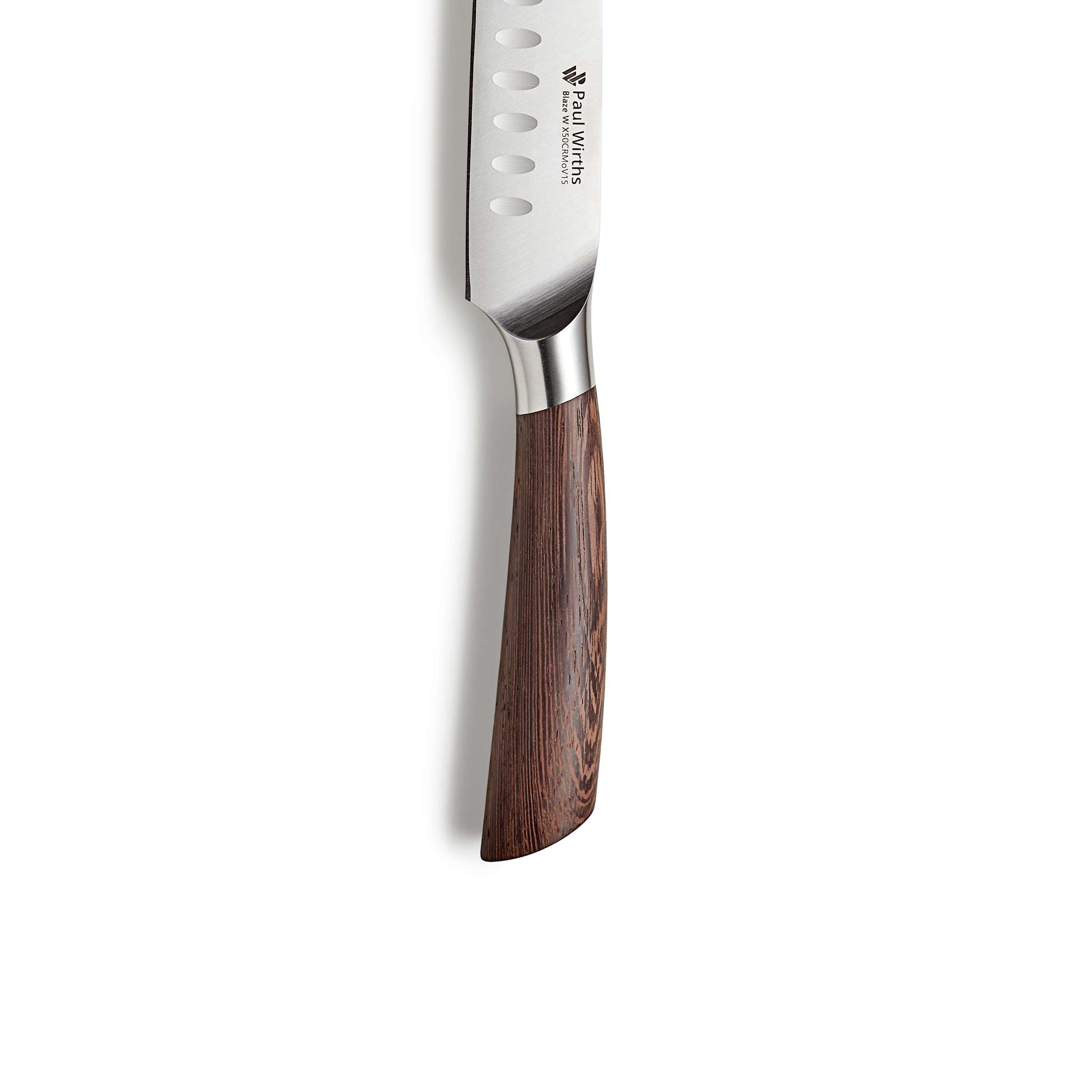 Schärfes Paul Wirths BLAZE Tranchiermesser für präzises Schneiden von Fleisch und Geflügel, mit ergonomischem Griff.
