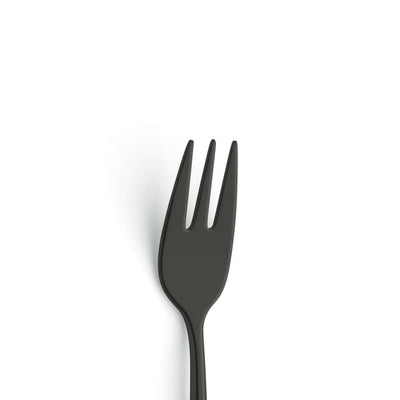 Schwarze VIVENDI Kuchengabel aus PVD-Beschichtung von Paul Wirths, elegantes Besteckstück für den Esstisch.