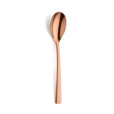 SWING Besteckset 24-teilig von Paul Wirths aus PVD kupferfarben, besteht aus Messer, Gabeln, Löffel und Teelöffeln.